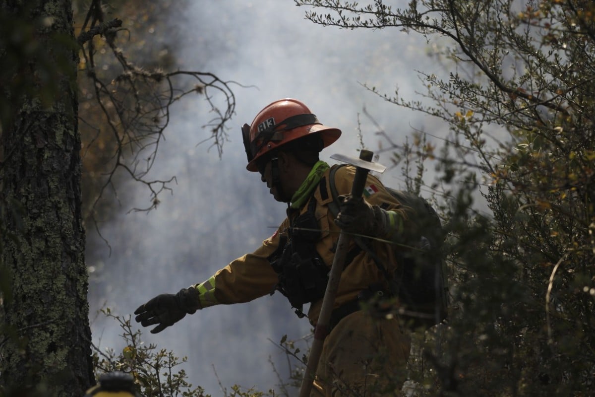 incendio forestal en Nuevo León
