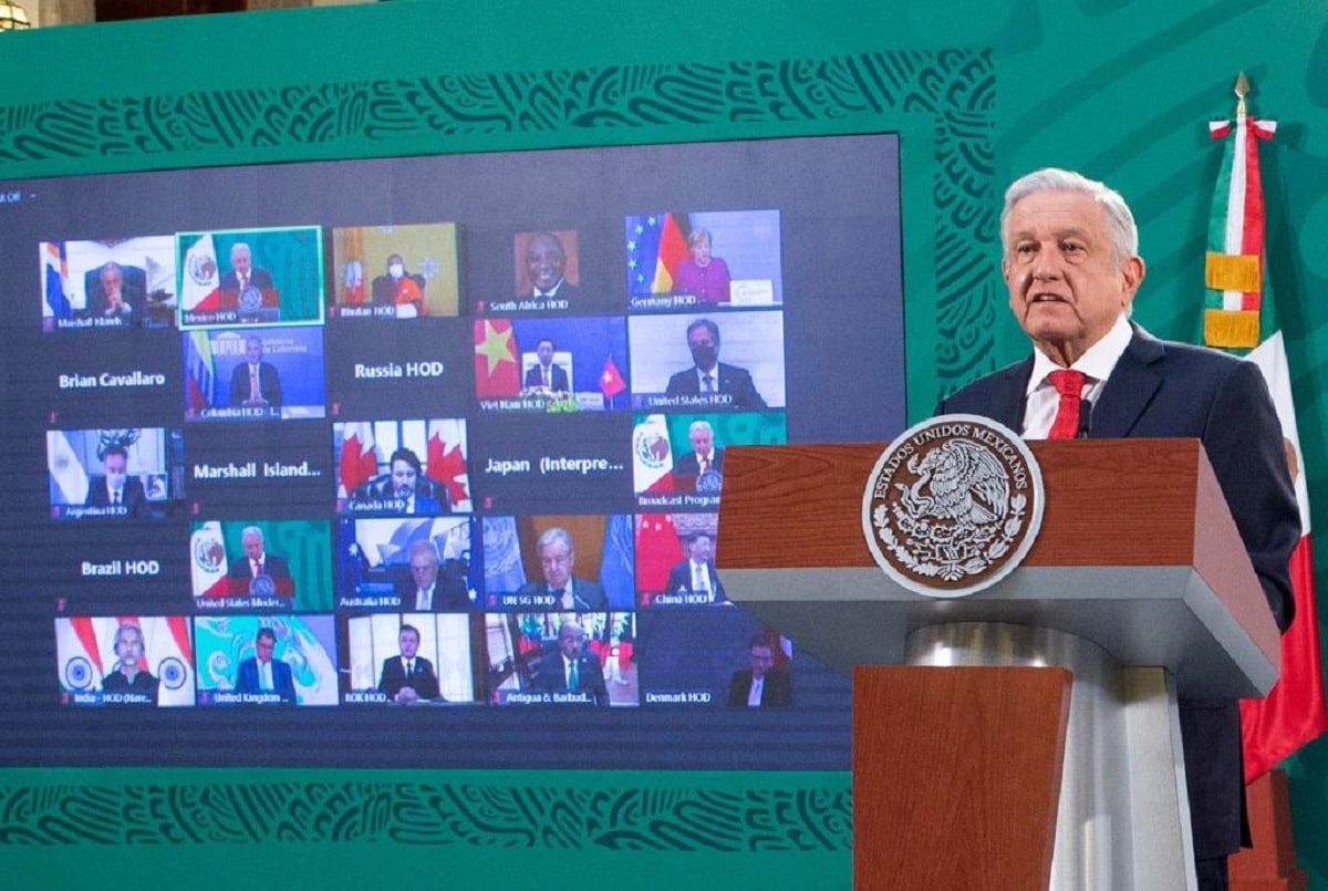 El presidente López Obrador participó en la Cumbre de Líderes sobre el Cambio Climático