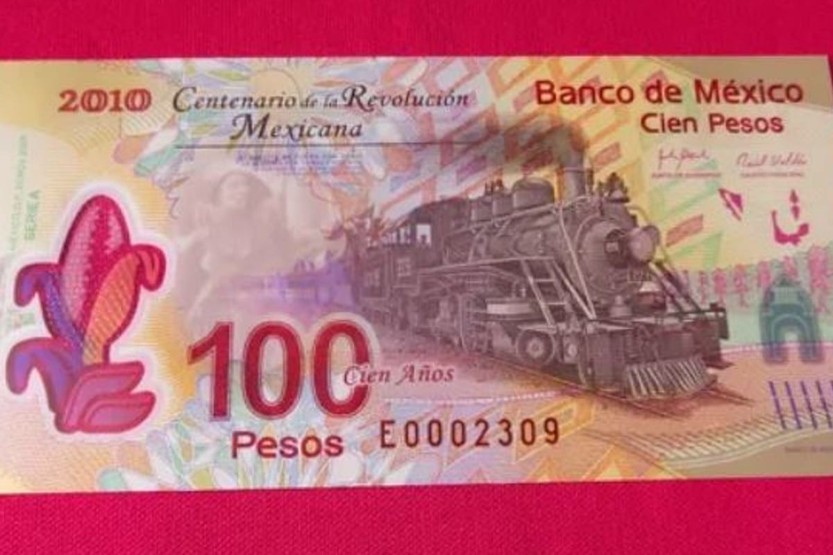 Billete de 100 pesos
