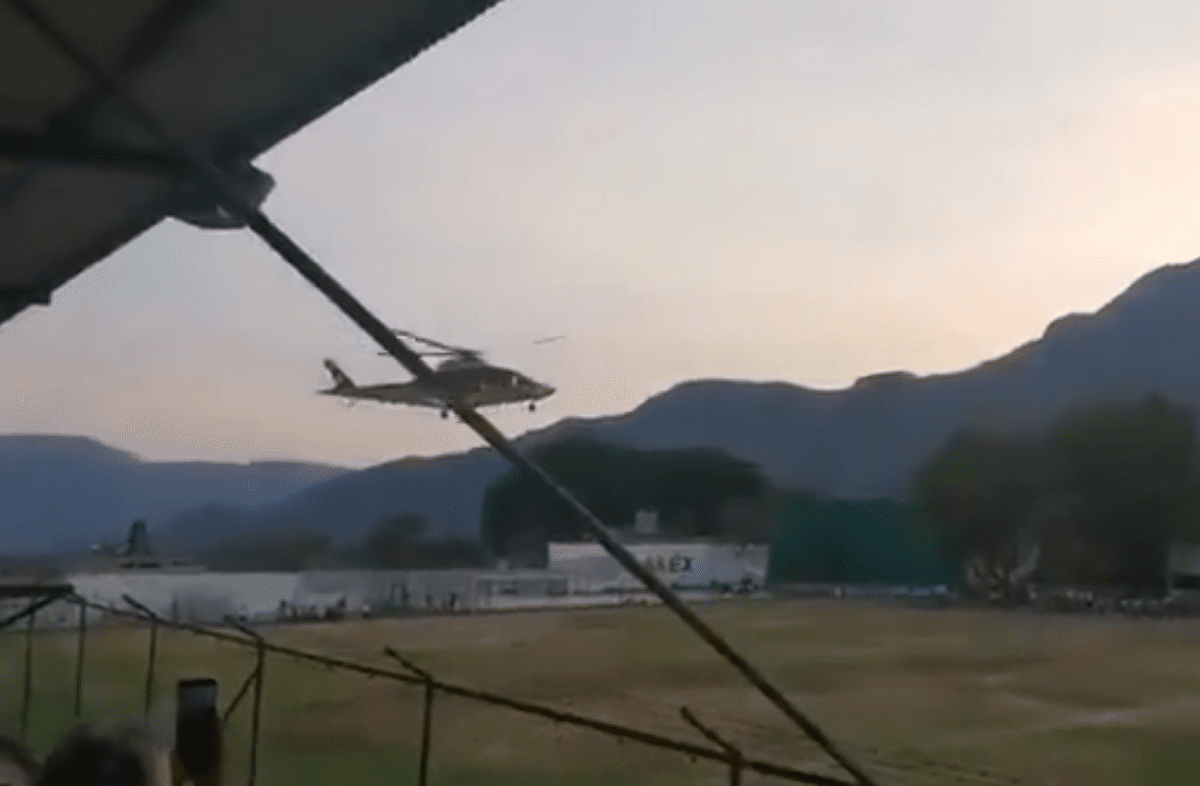 Pobladores de Malinalco impidieron el aterrizaje de un helicóptero en Malinalco, Edomex