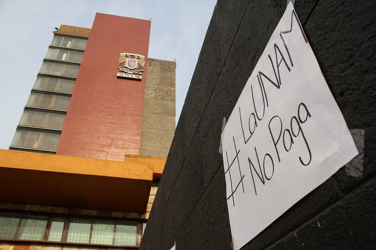 La UNAM se comprometió a pagar a los profesores a los que se adeuda, durante abril.