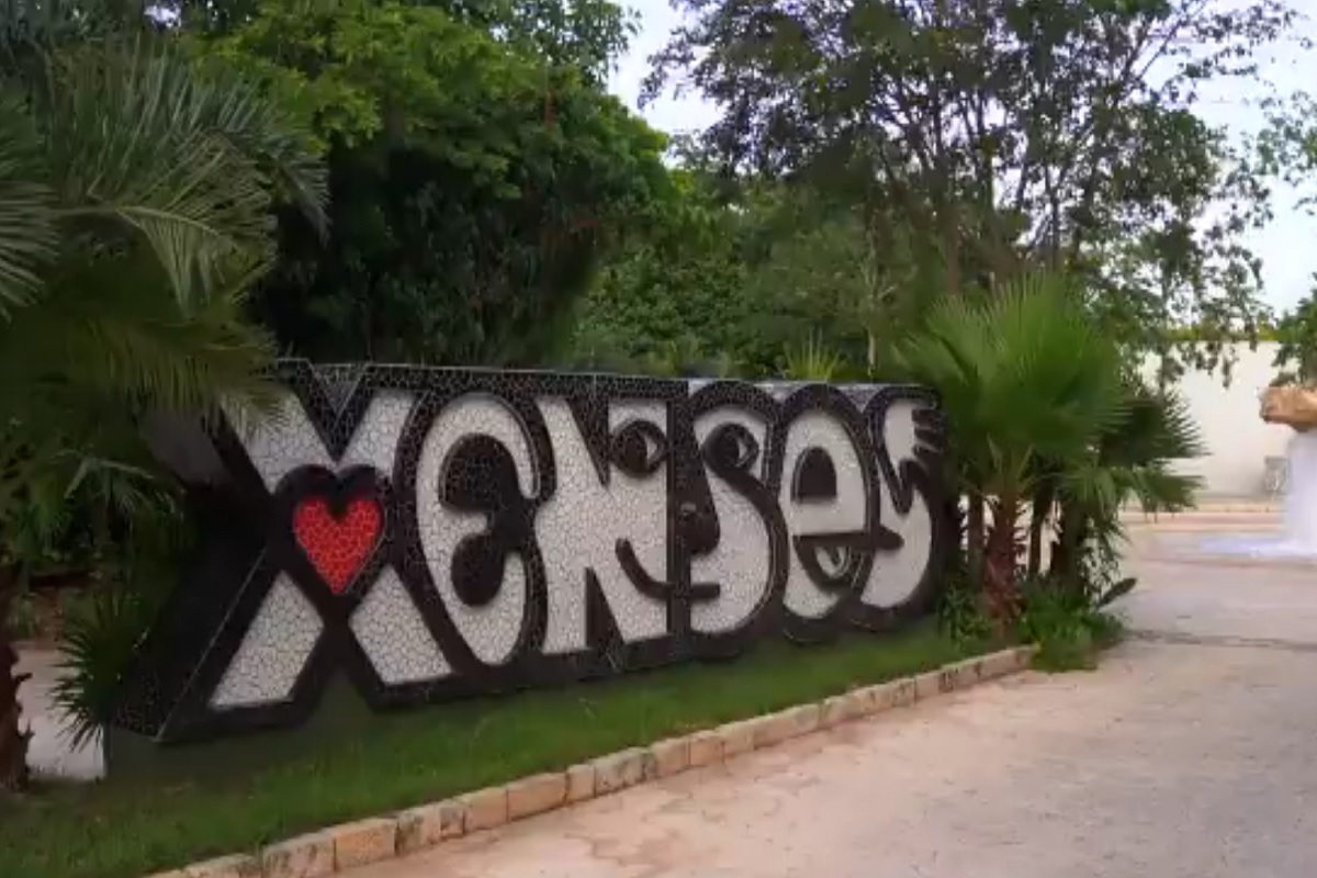 Aspecto del parque Xenses, ubicado en la Riviera Maya