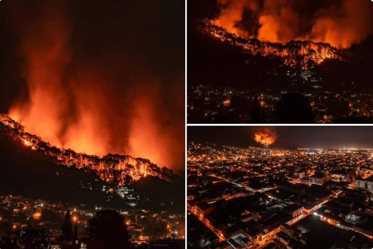 En redes sociales se reporta un incendio en Uruapan, Michoacán