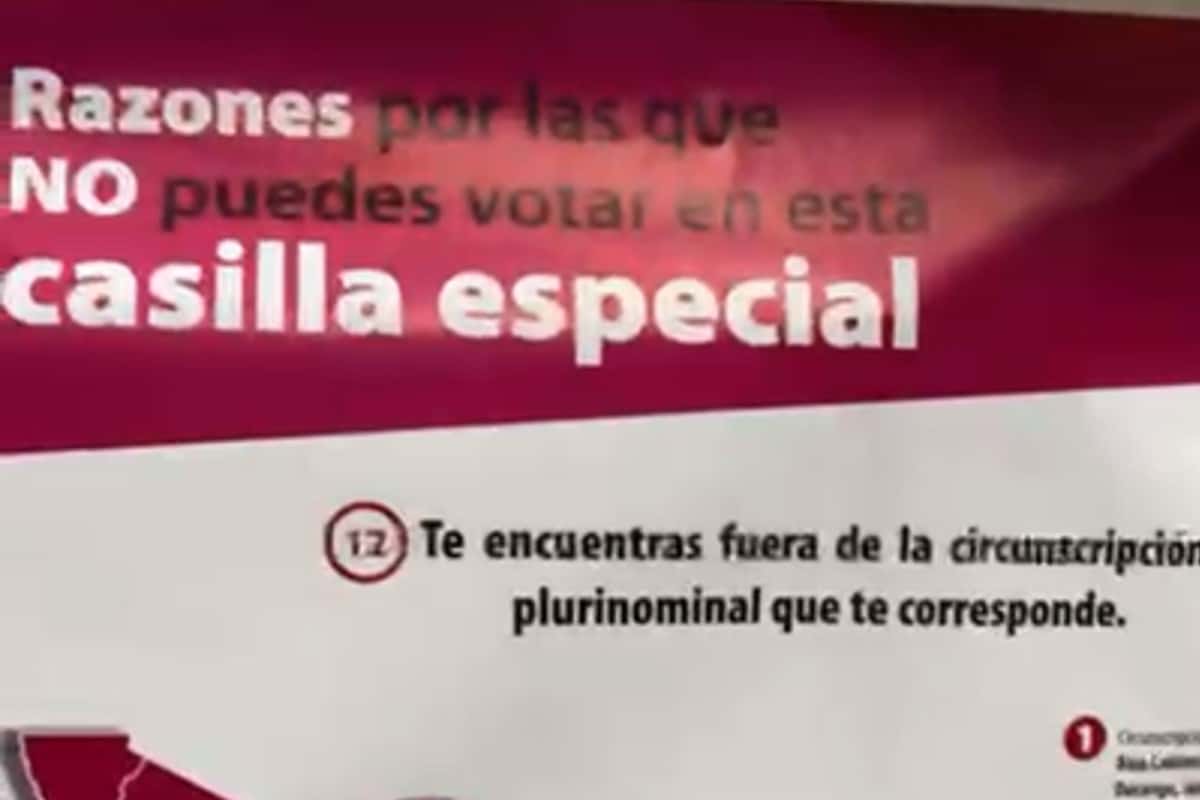 Ciudadanos difunden que no se les permite votar en casilla especial.