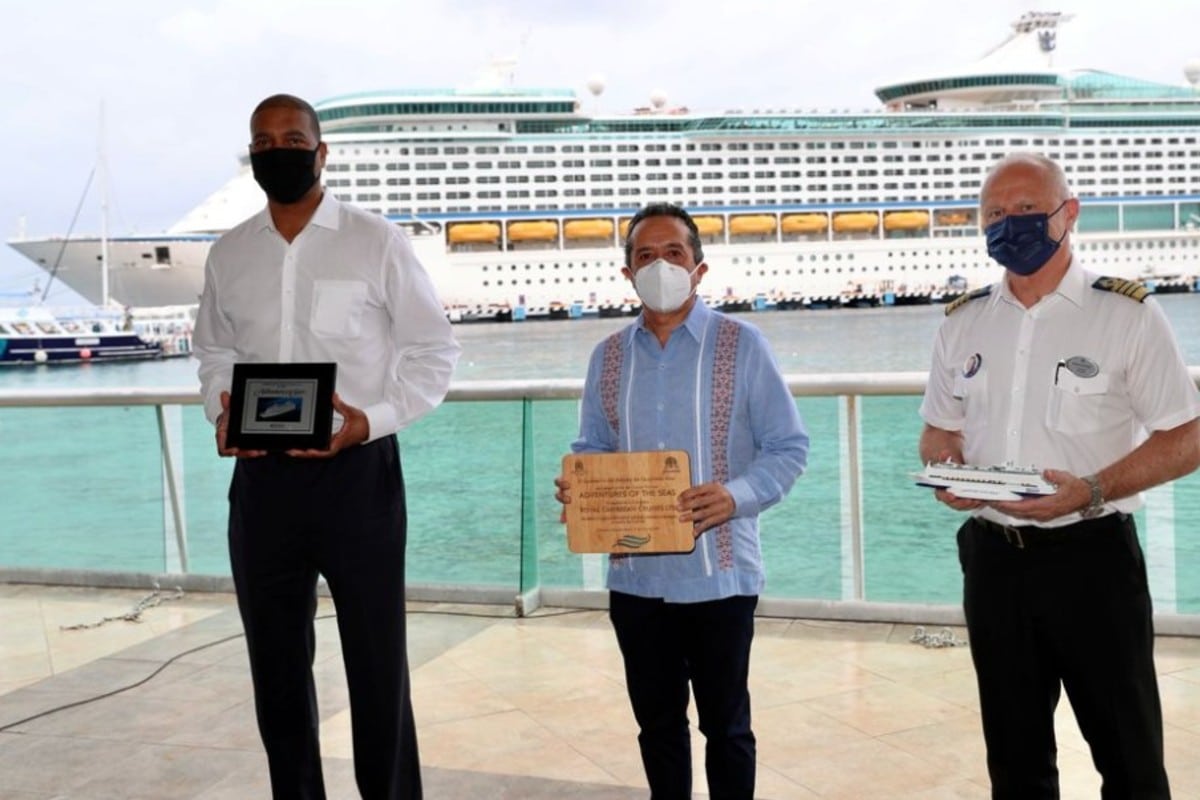 Quintana Roo volvió a recibir cruceros tras 15 meses de pandemia.