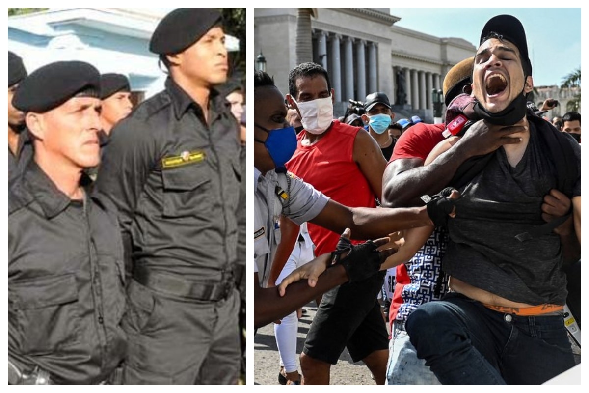 Manuscrito Mejor Ups Quiénes son los “boinas negras”, la brigada especial que reprime  manifestantes cubanos - 24 Horas