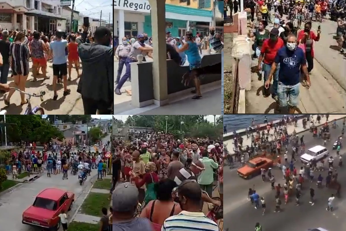 Protestas en Cuba de este domingo