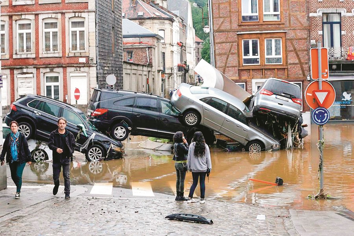 originó las inundaciones europeas