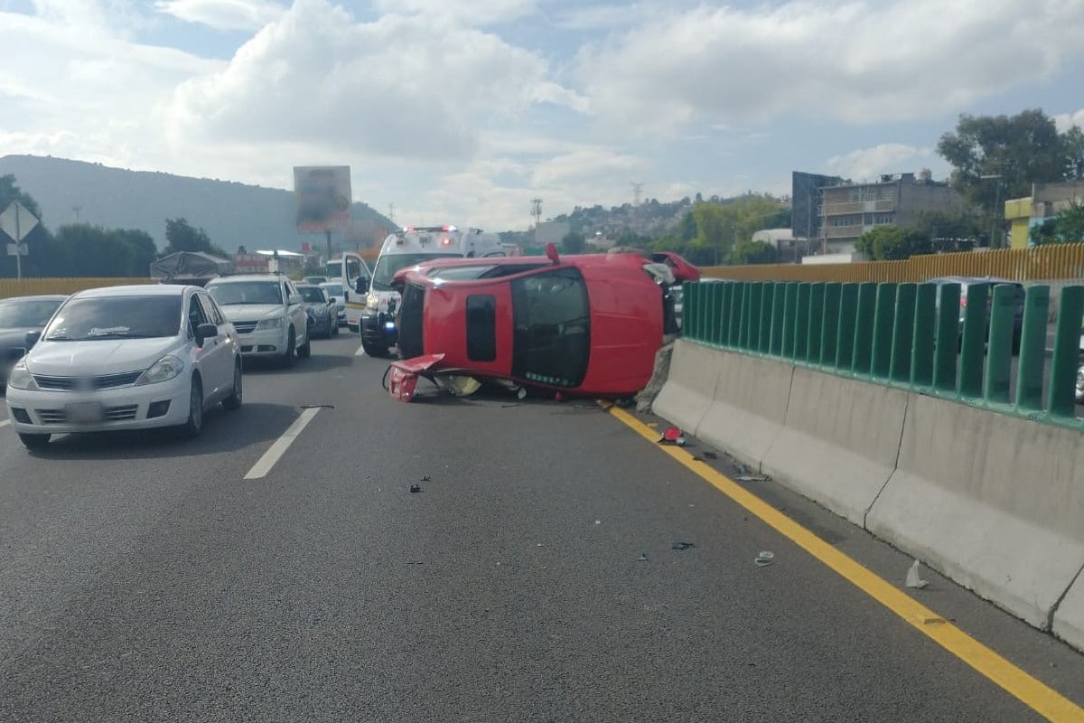 El accidente en la México-Puebla tuvo lugar en La Paz.