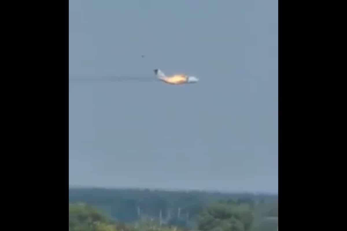 Avión militar ruso se estrella
