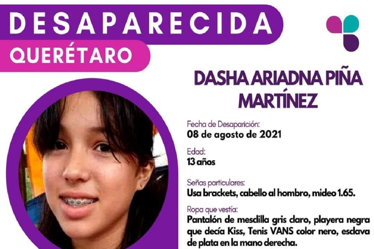 Dasha desapareció en Querétaro