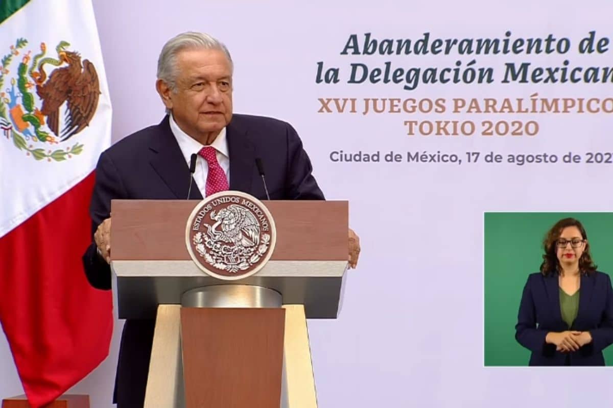 En vivo. AMLO encabeza el abanderamiento de la Delegación Mexicana de los Juegos Paralímpicos Tokio 2020