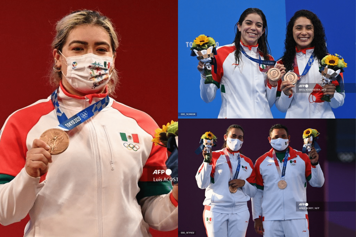 Las mujeres salvan el honor de México en los Juegos Olímpicos de Tokio 2020 y consiguen las 3 medallas