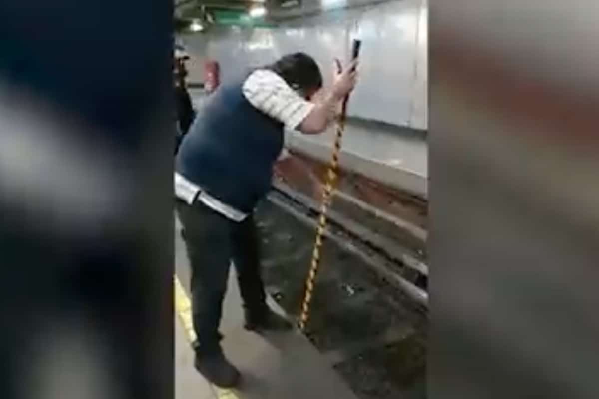 Recuperan celular de vías del Metro