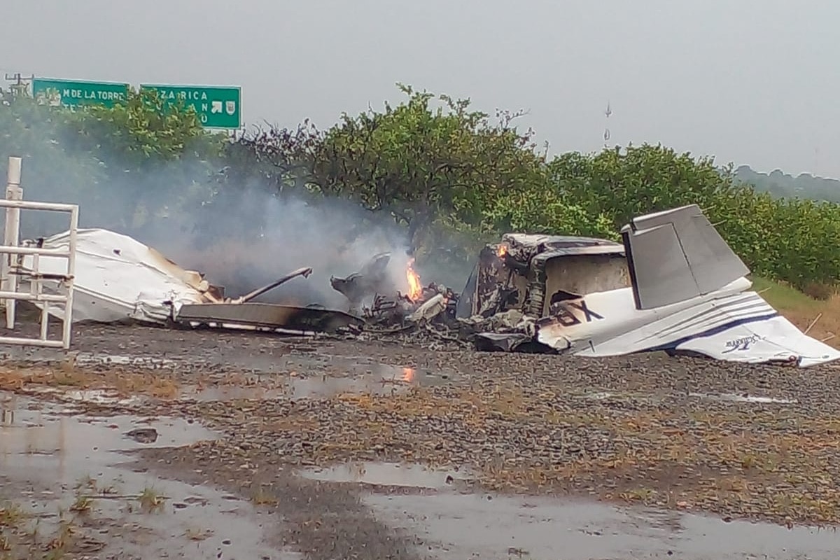 Avioneta se estrella en Veracruz; fallece piloto