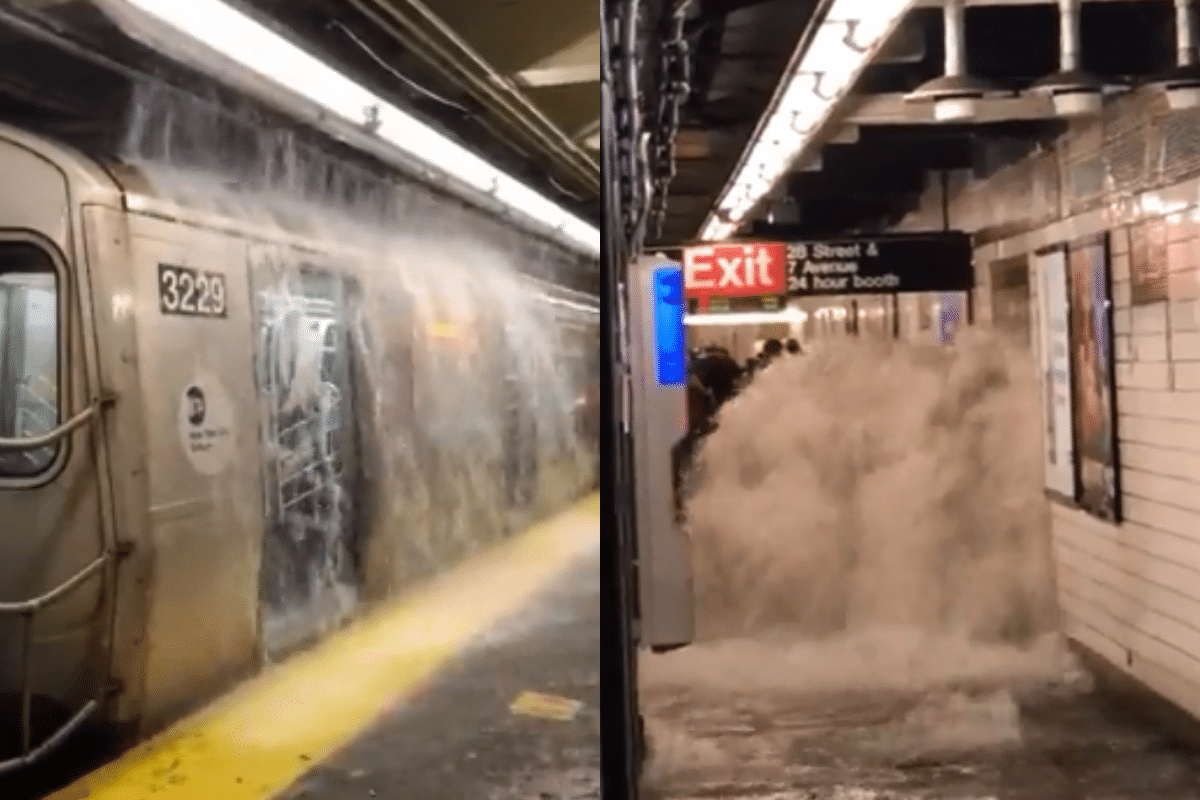 ¿Pantitlán eres tú? Metro de Nueva York vive fuertes inundaciones 