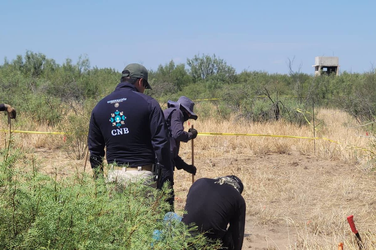 La titular de la CNB informó que el sitio de exterminio se ubica en las inmediaciones de la carretera Monterrey-Nuevo Laredo.
