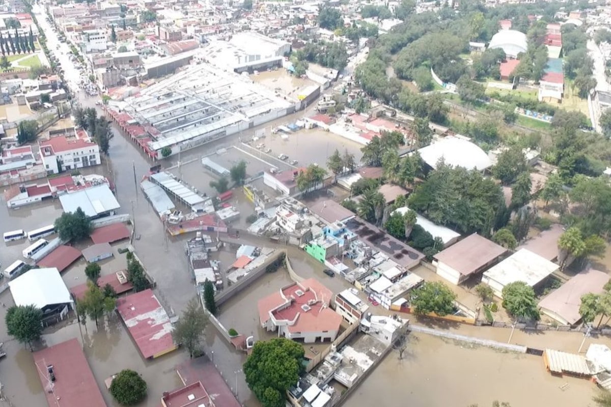 El 7 de septiembre las lluvias provocaron el desbordamiento del río Tula en Hidalgo.