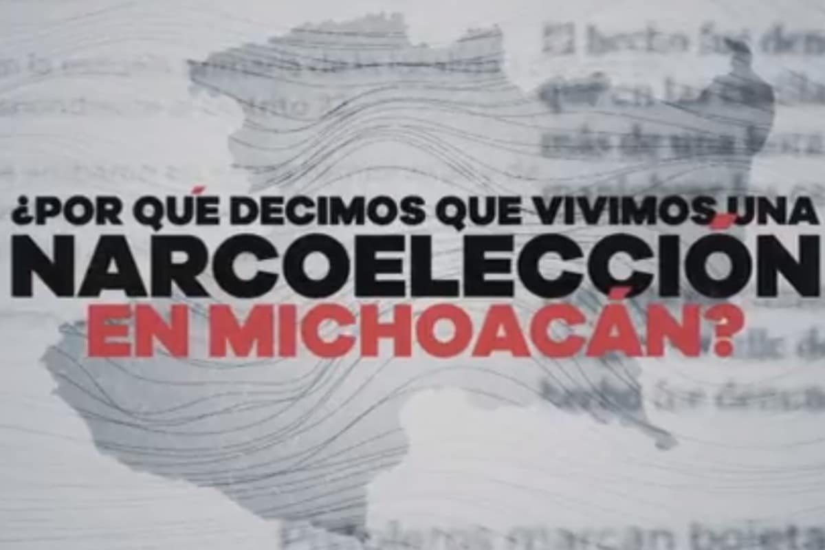 Aureoles Conejo -durante los últimos meses- ha denunciado que en Michoacán hubo una narcoelección.