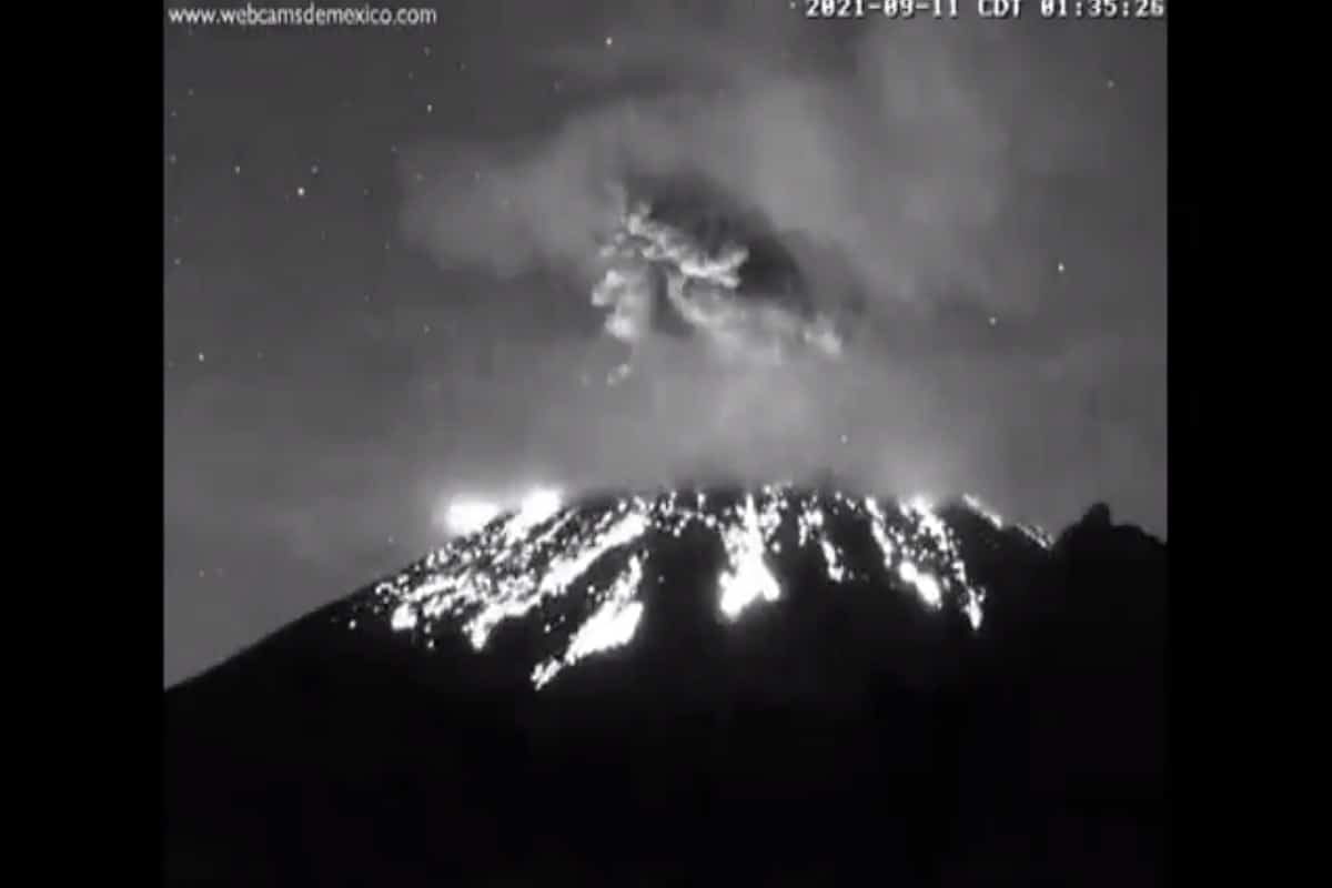 Explosión en el Popocatépetl