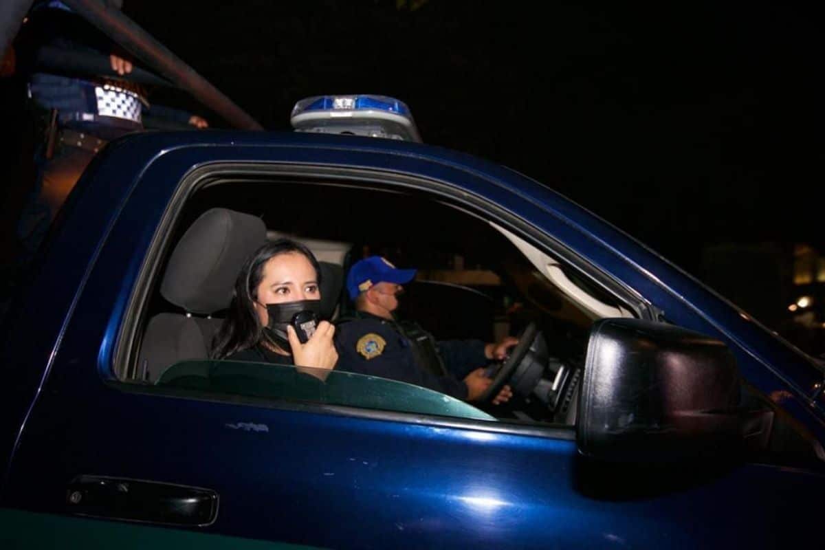 Sandra Cuevas encabezó el Operativo en las calles de la alcaldía Cuauhtémoc