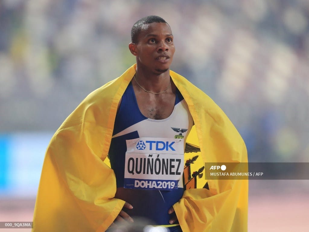 Foto: AFP | Álex Quiñónez fue finalista de los 200 metros en Londres-2012