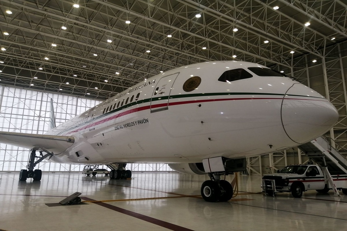 AMLO informó que el avión presidencial estará en el AIFA para vuelos charters.
