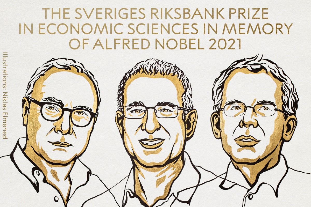 Foto: Niklas Elmehed | Las contribuciones de los tres economistas serán reconocidas con el Premio Nobel de Economía 2021.