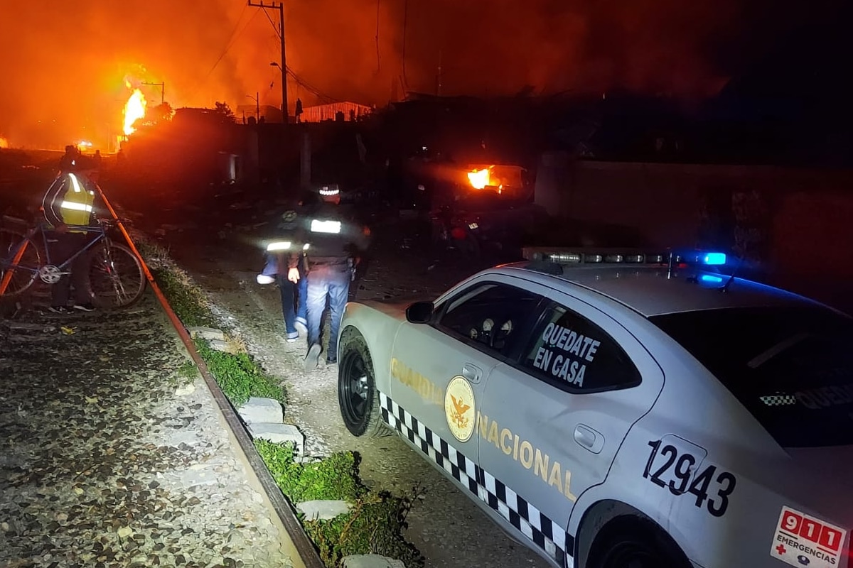 El operativo se implementa tras la explosión en Xochimehuacán, Puebla.