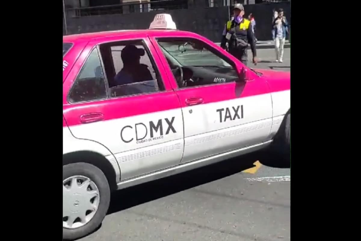 Taxista contra policía y ciclista.