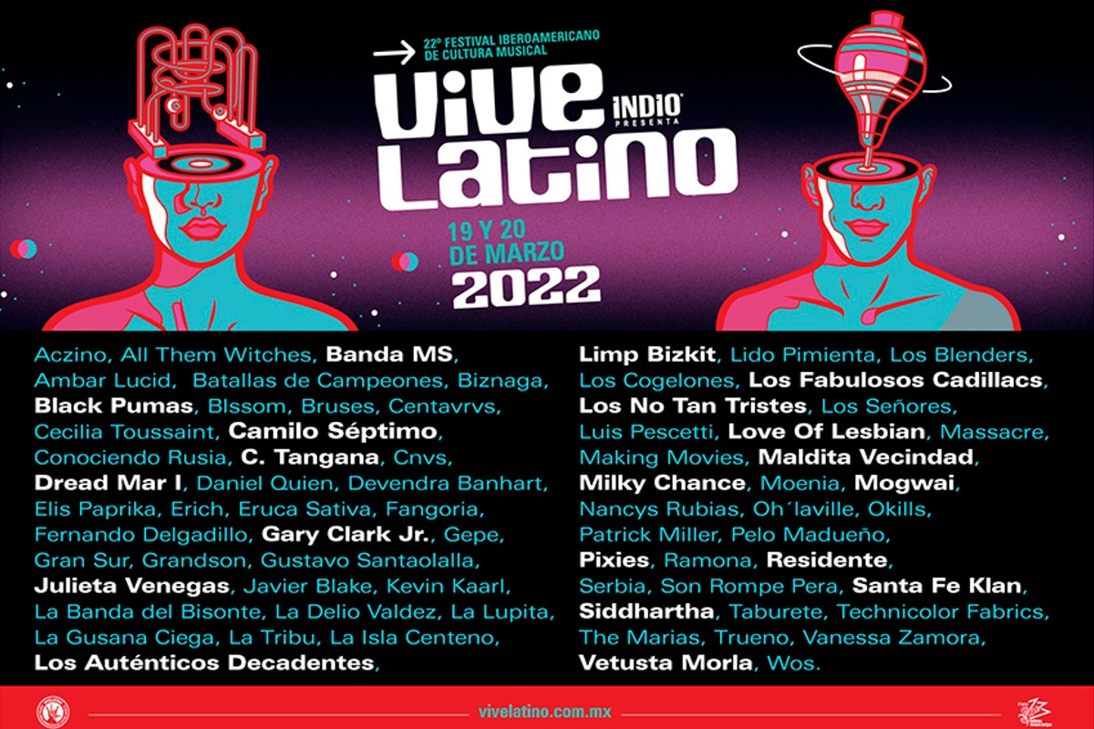 Foto: @vivelatino | Este lunes, el festival Vive Latino reveló el cartel oficial de su próxima edición.