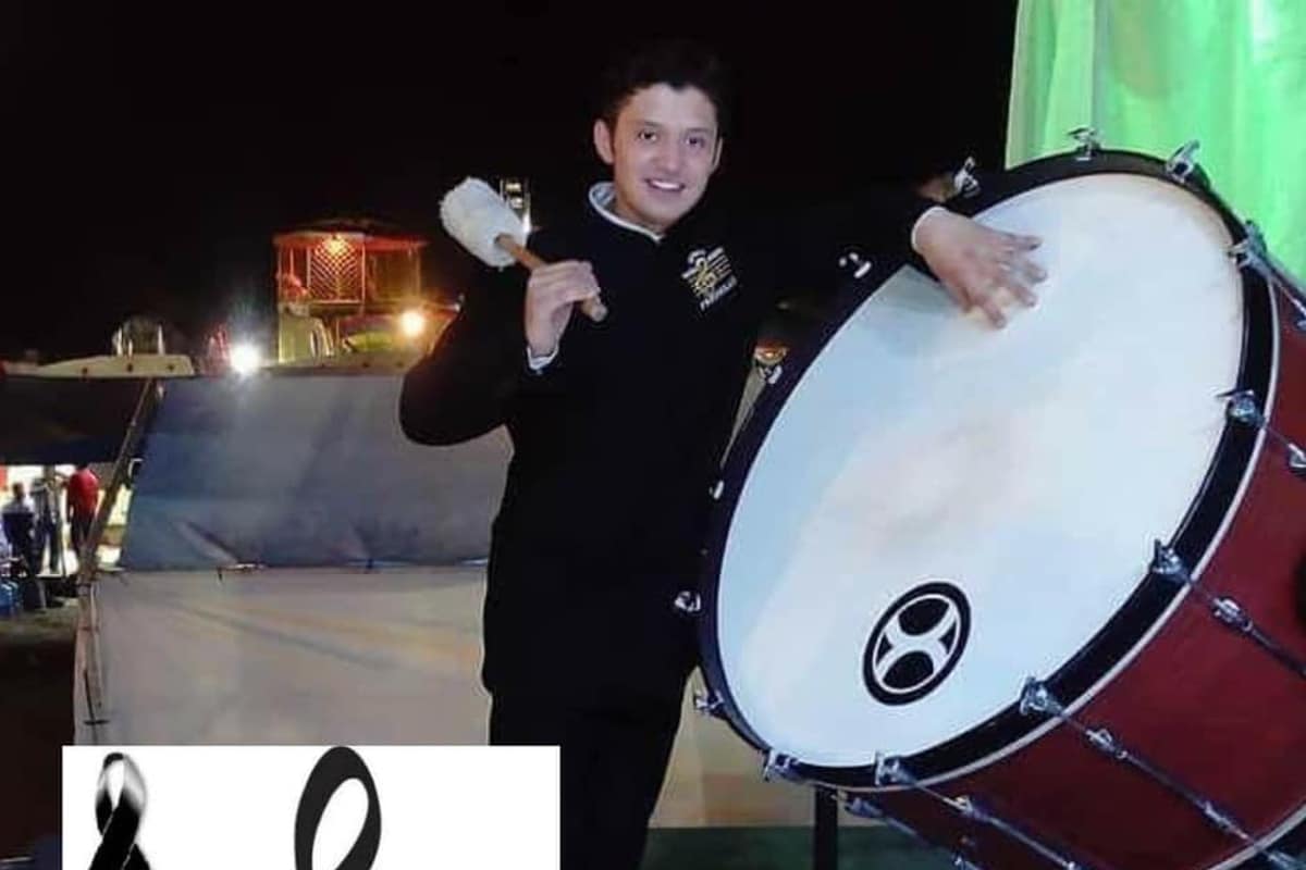 Foto: Facebook | El músico César M era percusionista de la Banda Sinfónica Municipal de Fresnillo.