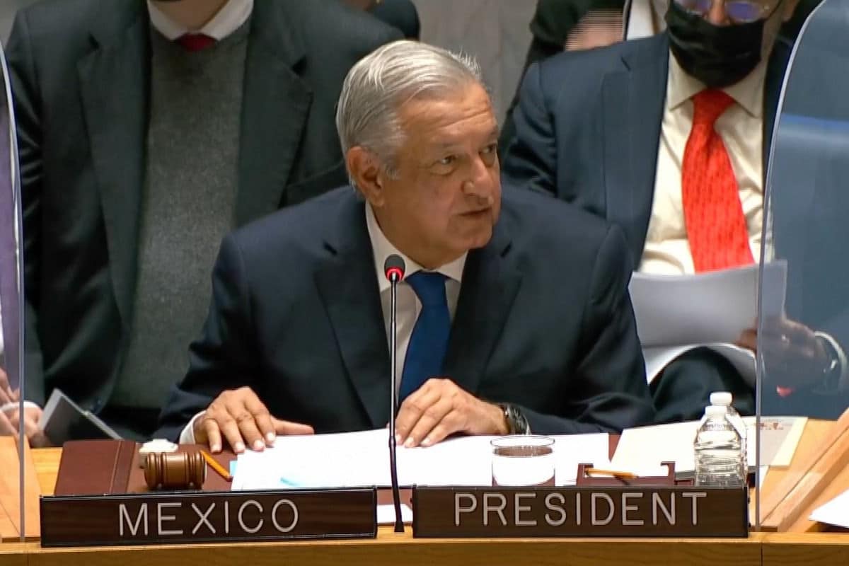 AMLO adelantó que México presentará al Pleno un "plan de fraternidad universal".
