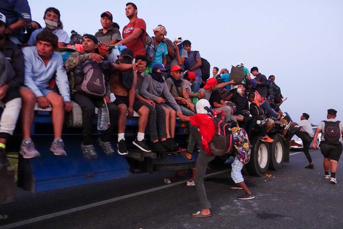 GN, Sedena y SSP ya esperan caravana migrante en Veracruz