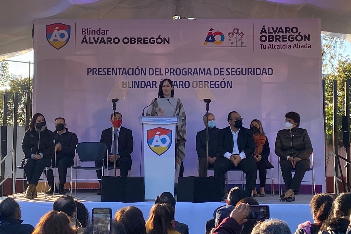 La alcaldesa de Álvaro Obregón presentó su programa de seguridad.