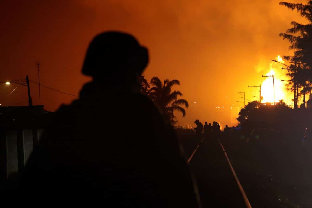 Foto: Cuartoscuro. El incendio en San Pablo Xochimehuacán fue controlado en las primeras horas de este lunes.