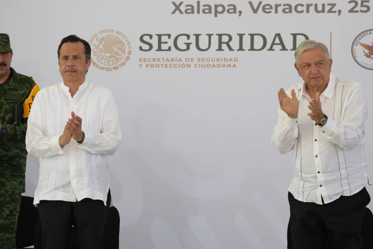 Foto: Cuartoscuro. El Presidente respaldó al gobernador Cuitláhuac García tras los señalamientos en su contra por la detención del secretario técnico del Senado.