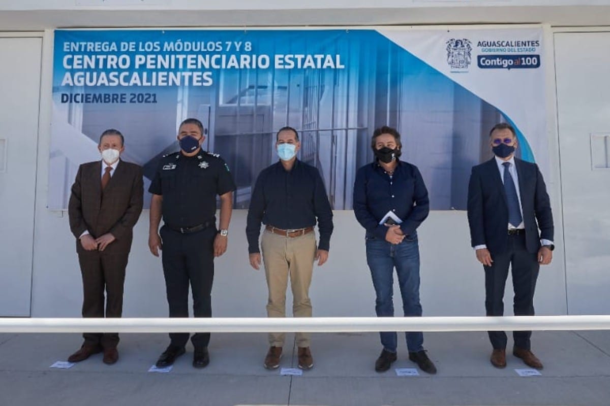 Gobierno de Aguascalientes entrega módulos rehabilitados en instalaciones del Cereso para varones