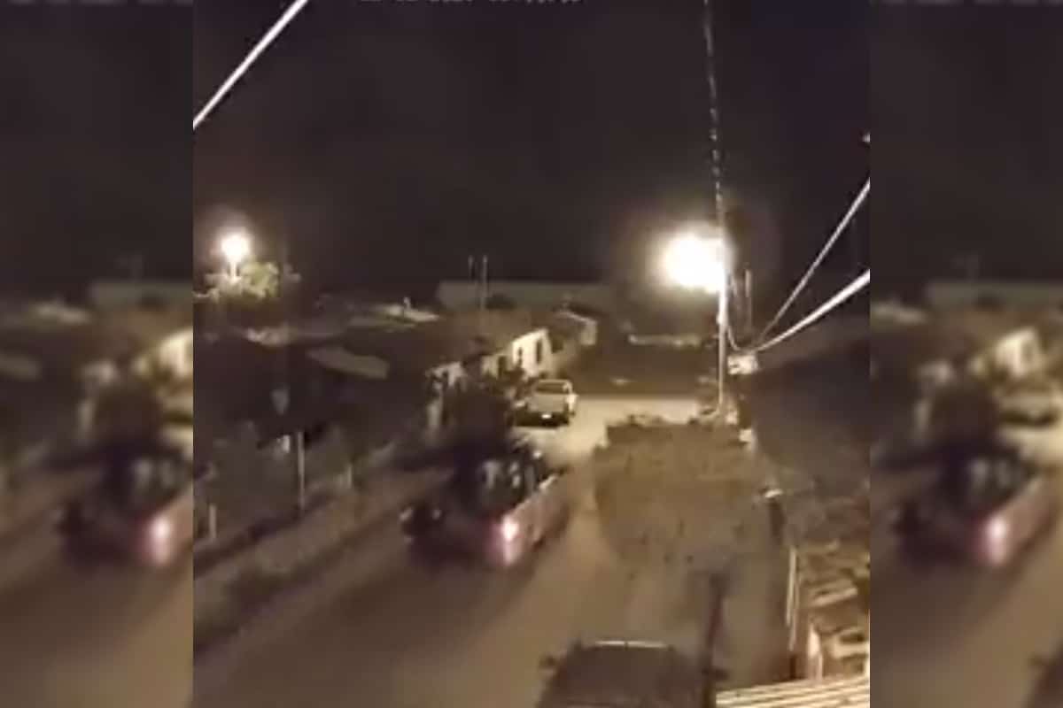 Foto: Captura de video. En redes sociales se reportó un ataque con drones en Chinicuila, Michoacán.