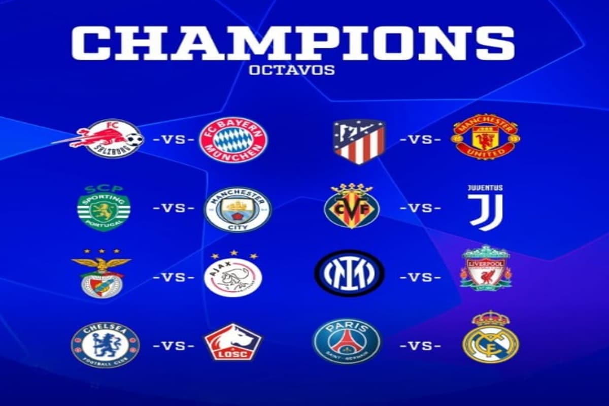 Foto: Liga de Campeones | Este lunes fueron definidos los partidos de octavos de final de la Champios League.