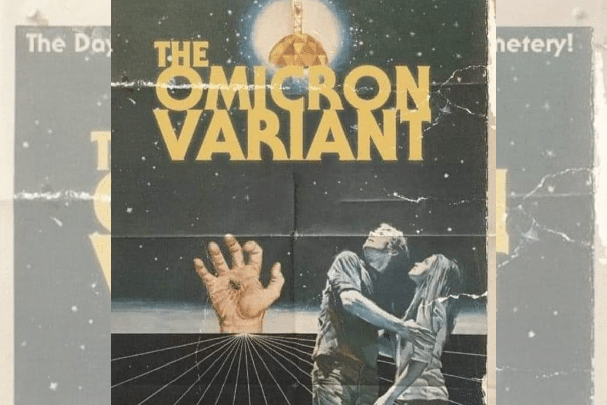 El póster de la película “La variante Ómicron” ¡es un fotomontaje!