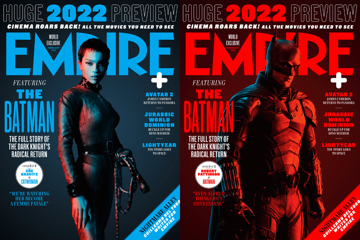 Robert Pattinson y Zoe Kravitzde de 'The Batman' en portada de Empire