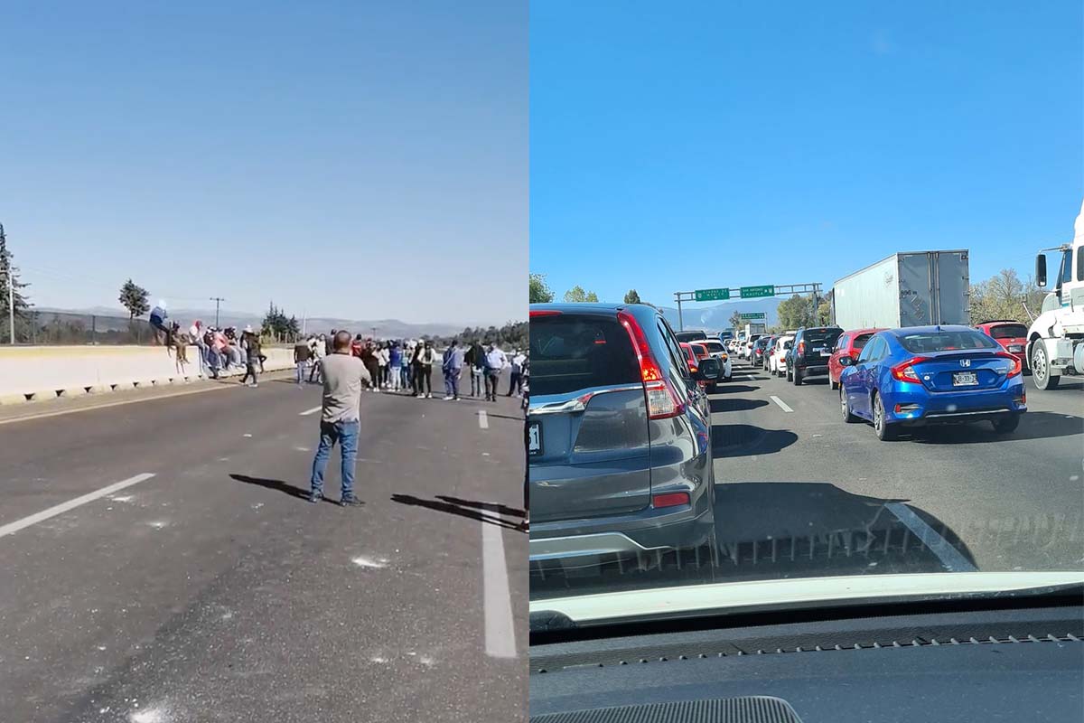 Bloquean autopista México-Puebla para exigir justicia en Tlahuapan