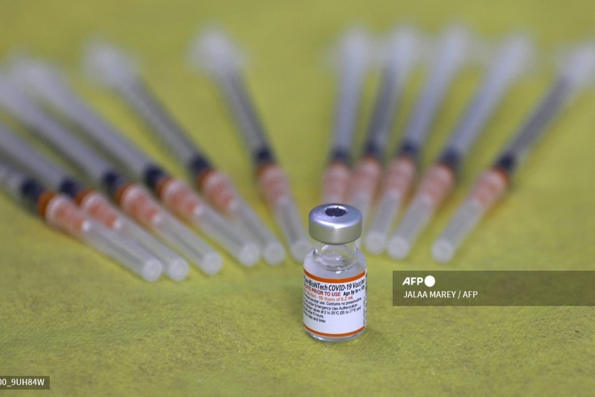 Foto: AFP | El estudio de a vacuna Pfizer se basó en los resultados de 78 mil pruebas PCR.