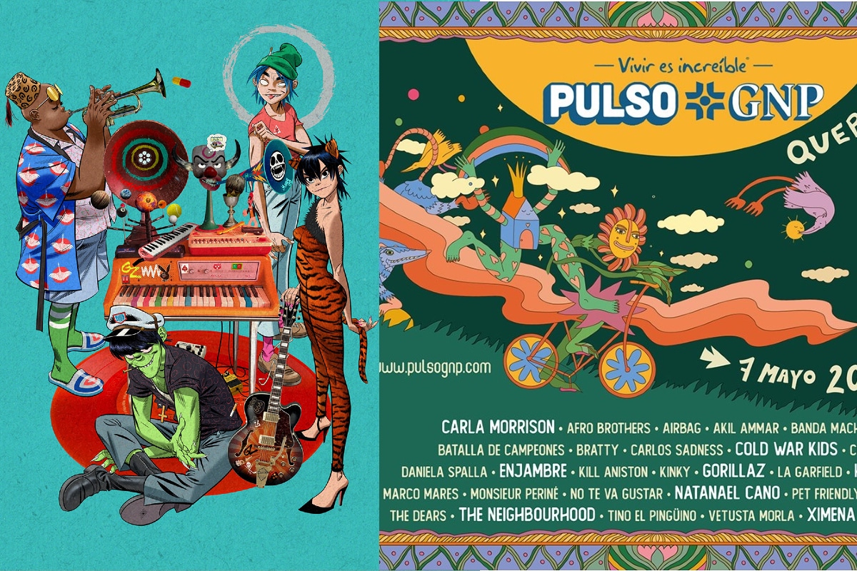 Foto: especial | Gorillaz regresará a México en 2022, encabezará el festival Pulso GNP.
