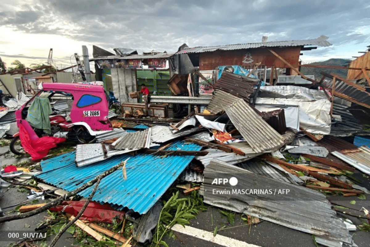 Foto: AFP | El tifón ha sido el más fuerte que ha azotado a Filipinas este año