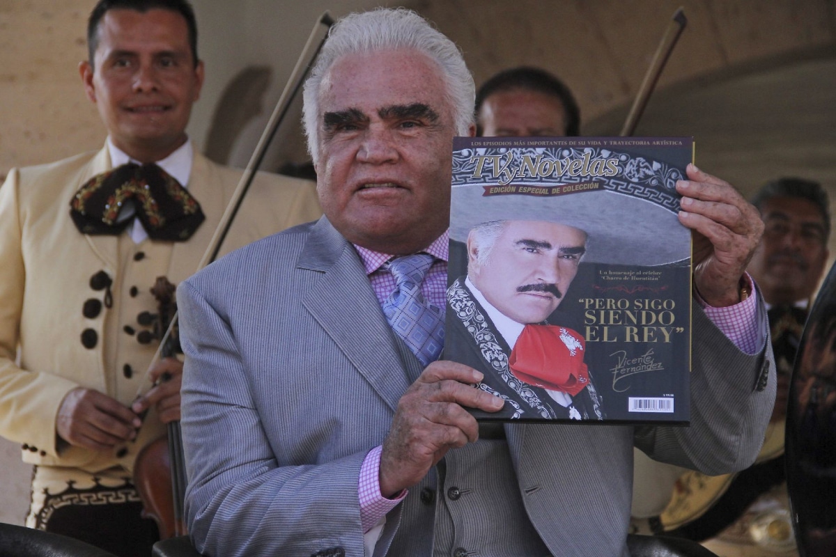 Foto: Cuartoscuro | Vicente Fernández comenzó su carrera en grupos de mariachi.