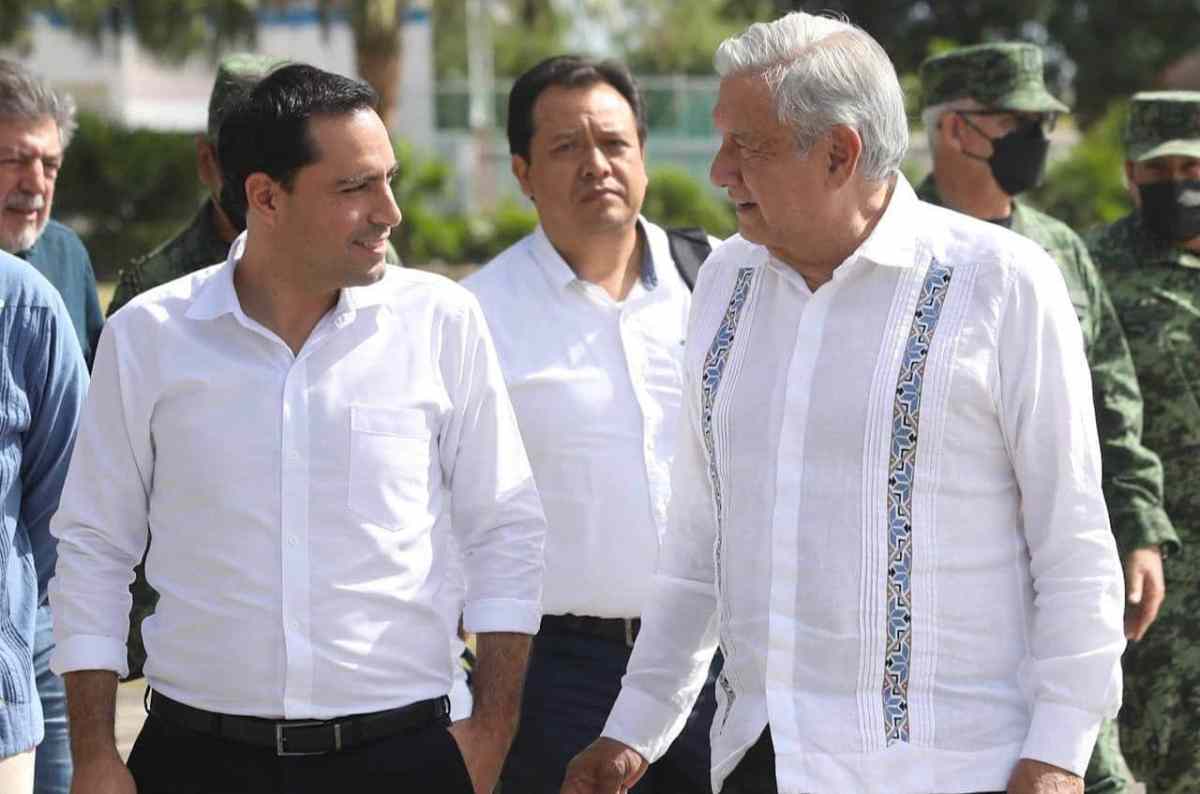Foto: Cortesía | El Gobernador Mauricio Vila Dosal se reunió con AMLO para dar seguimiento a los avances del proyecto del Tren Maya