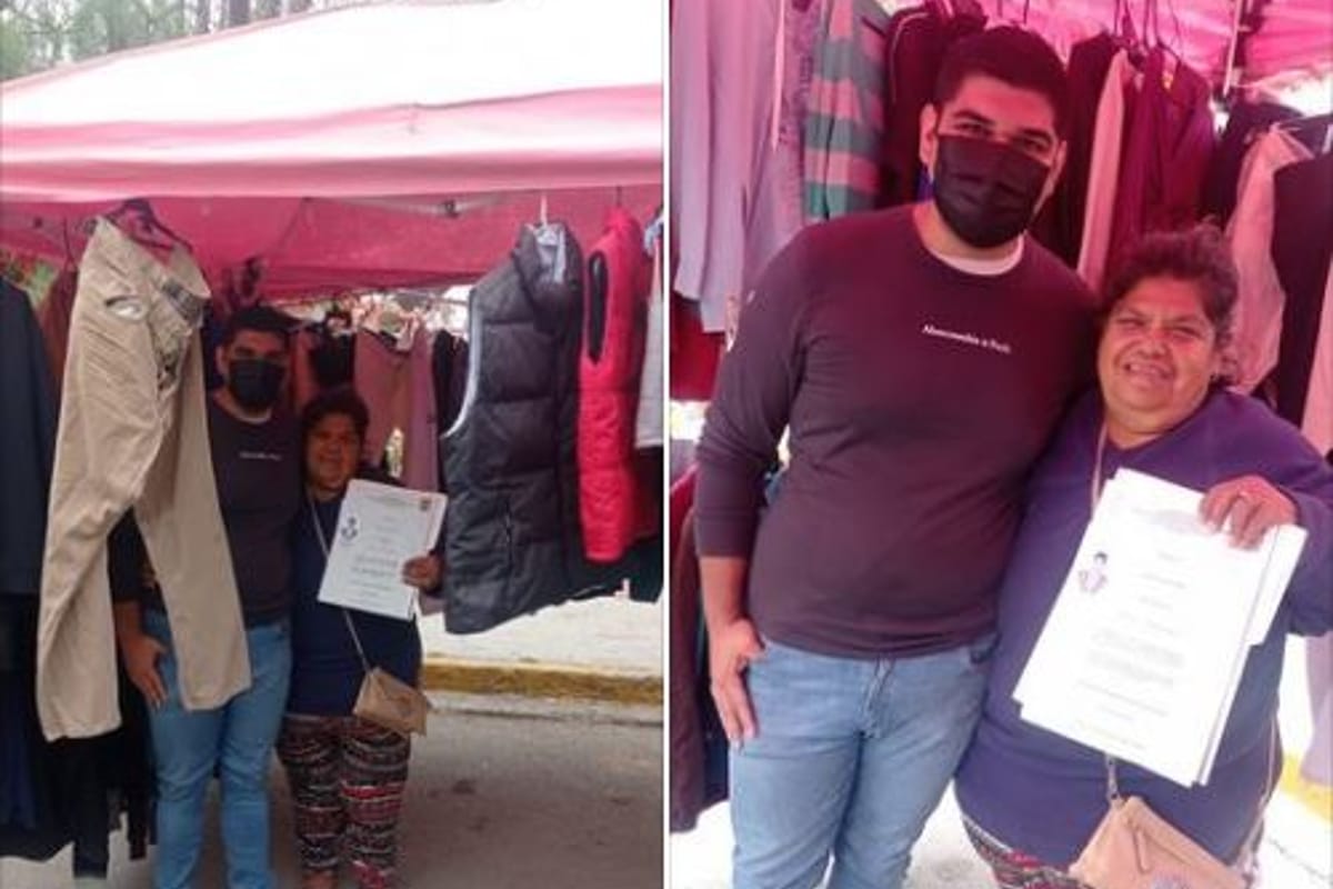Foto: Facebook Enrique Zapata | El usuario agradeció a las personas que compraron una prenda en el puesto de ropa de su madre.