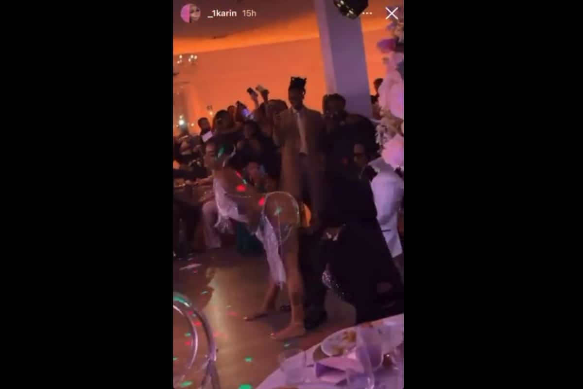 Foto: captura | La novia celebró su boda con un twerking para su esposo.